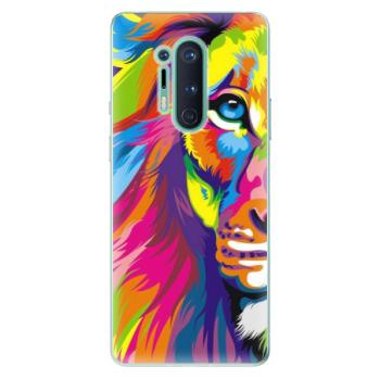 Odolné silikonové pouzdro iSaprio - Rainbow Lion - OnePlus 8 Pro