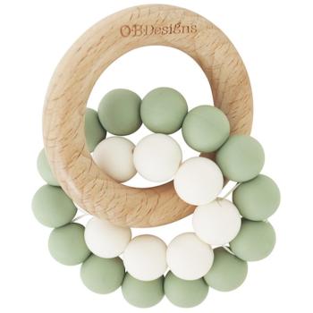 O.B Designs Teether Toy kousátko Mint 3m+ 1 ks