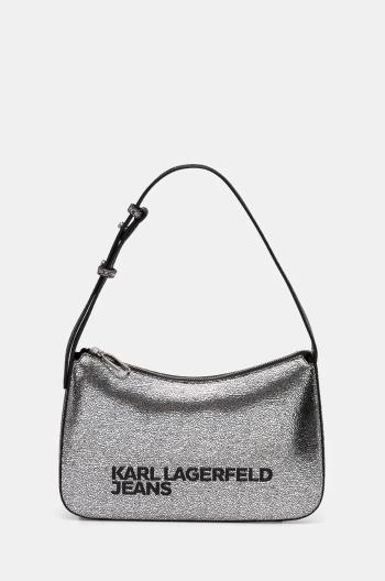 Kabelka Karl Lagerfeld Jeans stříbrná barva, 246J3054