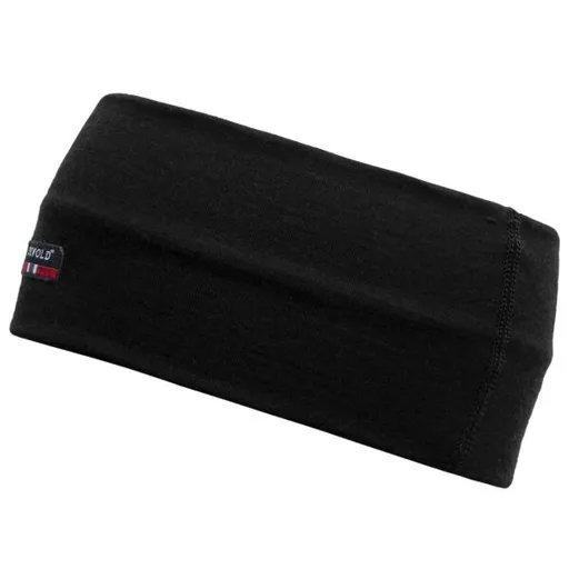 Devold BREEZE MERINO 150 HEADBAND Vlněná čelenka, černá, velikost UNI