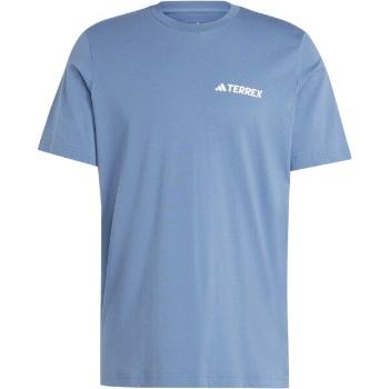 adidas TERREX MOUNTAIN TEE Pánské triko, modrá, velikost