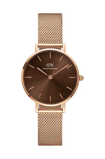 Hodinky Daniel Wellington Petite Amber 28 růžová barva