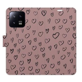 Flipové pouzdro iSaprio - Heart Dark 02 - Xiaomi 13