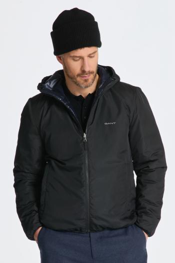 BUNDA GANT REVERSIBLE HOODED JACKET BLACK