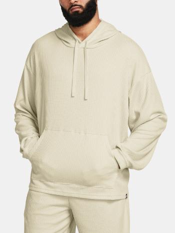 Under Armour UA Rival Waffle Hoodie Mikina Bílá