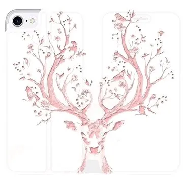 Flipové pouzdro na mobil Apple iPhone 8 - M007S Růžový jelínek (5903226030644)