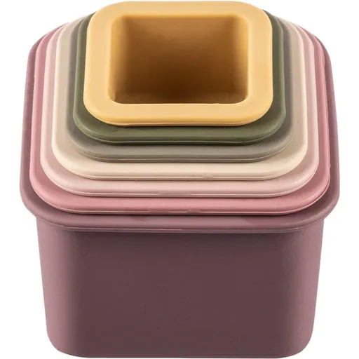 Zopa Silicone Stacking Cups stohovací kelímky Multicolor 6 m+ 7 ks