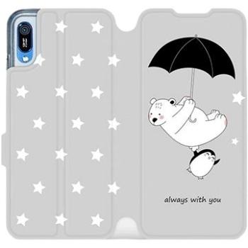 Flipové pouzdro na mobil Huawei Y6 2019 - MH08P Méďa a tučňák - always with you (5903226885657)