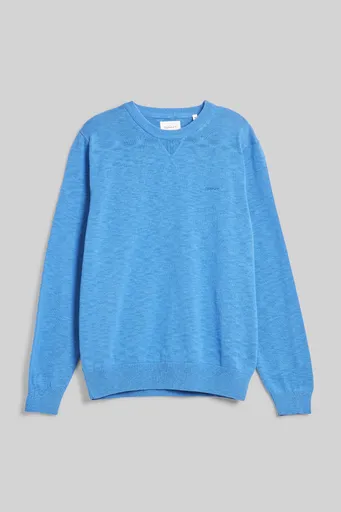 SVETR GANT COTTON FLAMME C-NECK RICH BLUE