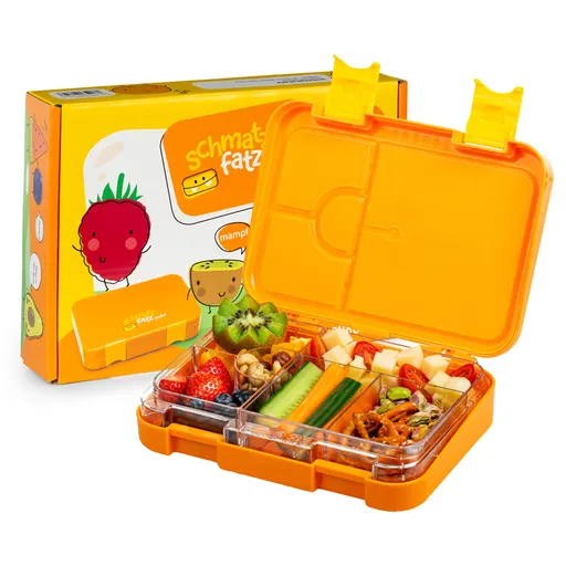 Klarstein Schmatzfatz junior, svačinový box, 6 přihrádek, 21,3 × 15 × 4,5 cm