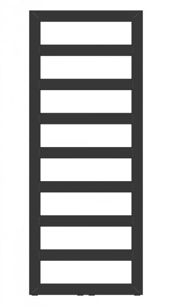 HOPA Koupelnový radiátor GLASGOW černá barva Barva radiátoru Černá, Rozměr radiátoru 600 × 1700 mm, výkon 803 W, Typ připojení Středové 50 mm RADGLA601731SP