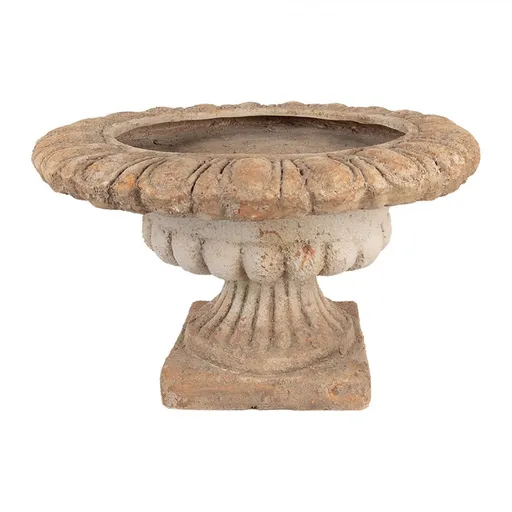 Béžovo-hnědý antik květináč v barokním stylu Baroque - Ø 61*35 cm Clayre & Eef