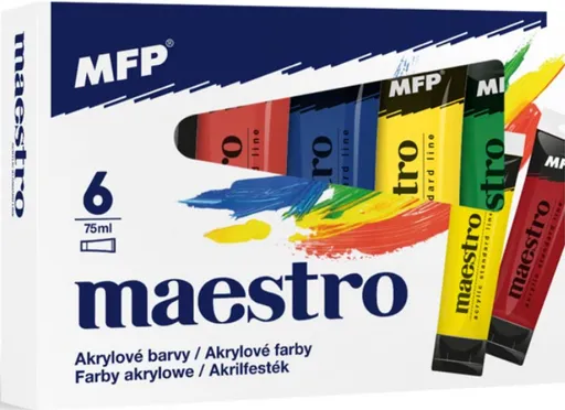 Akrylové barvy set MFP Maestro 6 x 75ml