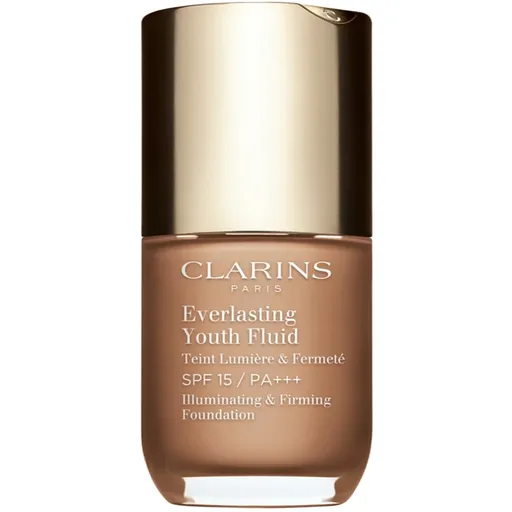 Clarins Everlasting Youth Fluid Foundation rozjasňující make-up SPF 15 odstín 112.3 Sandalwood 30 ml