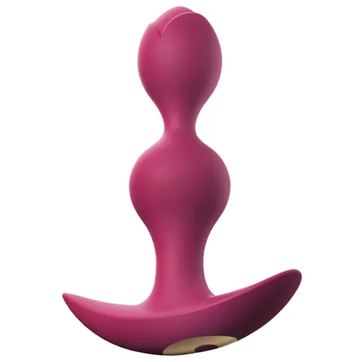 Lovely Planet Vibrační anální kuličky Twinny Bud, fialové 11,2 cm