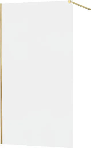 MEXEN/S KIOTO Sprchová zástěna WALK-IN 110x200 cm 8 mm, zlatá, matné sklo 800-110-101-50-30