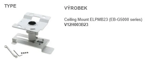 EPSON Ceiling Mount ELPMB23 pro EB-19xx, 17xx, 8x, 8xx, EB-Sx, EB-Xx, EB-Wx Ceiling Kit - stropní držák projektoru