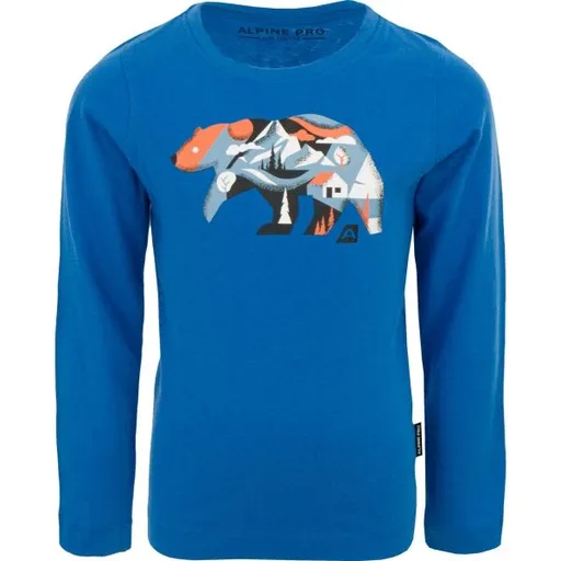 ALPINE PRO CREWO Dětské triko, modrá, velikost 128-134