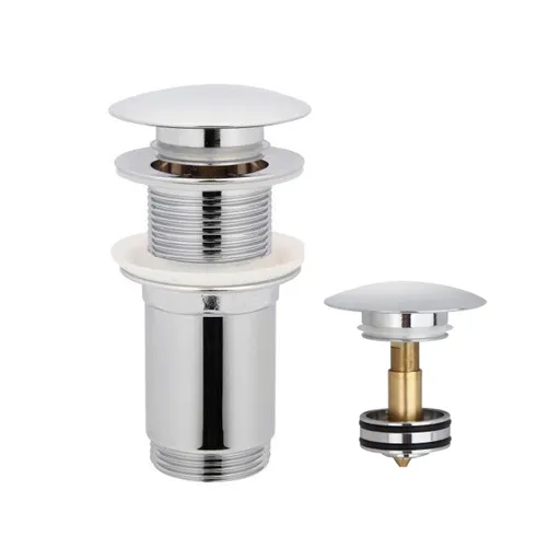 Mereo Výpusť uzavírací se sítkem CLIC-CLAC ø  5/4" celokovová chromovaná bez přepadu, vytahovací CH04VS