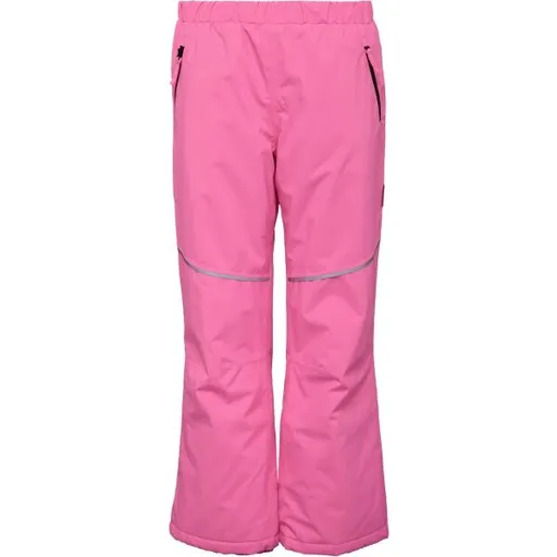 Lewro DARAN Voděodolné dětské zateplené kalhoty, růžová, velikost 140-146