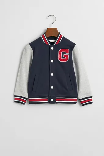 BUNDA GANT VARSITY SWEAT JACKET EVENING BLUE