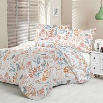 Lenjerie de pat Kvalitex Satin Luxury Collection Coral garden, 140 x 220 cm, 70 x 90 cm