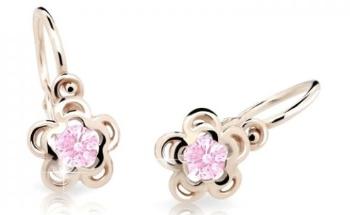 Cutie Jewellery Dětské náušnice z růžového zlata C2204-10-X-4 růžová