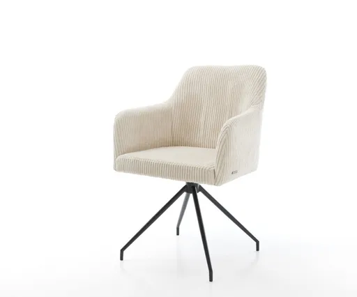 Jídelní židle Greg-Flex manšestr béžová křížová podnož zúžená