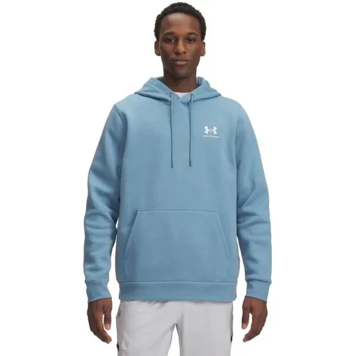 Under Armour ESSENTIAL Pánská mikina, světle modrá, velikost M