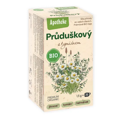 Apotheke BIO Průduškový čaj s tymiánem 20x1,5 g