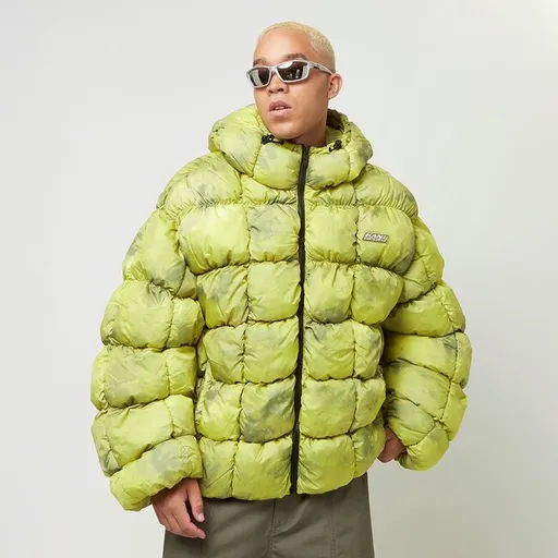Zimní bunda Karl Kani Sport Patch Square Quilted Puffer Jacket Lime Green - 2XL