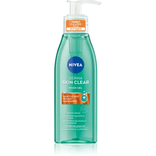 NIVEA Derma Skin Clear čisticí pleťový gel 150 ml