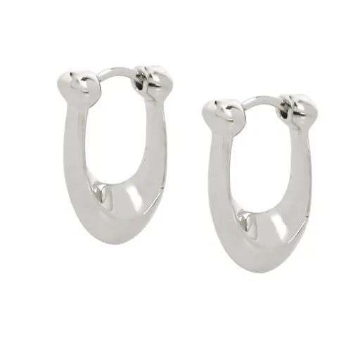 Coach Slušivé oválné náušnice z mosazi 37351447RHO030