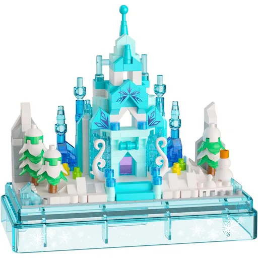 Stavebnice mini KOCO Zimní hrad plast 381ks v krabičce 11x12x5cm