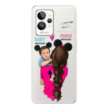 Odolné silikonové pouzdro iSaprio - Mama Mouse Brunette and Boy - Realme GT 2 Pro