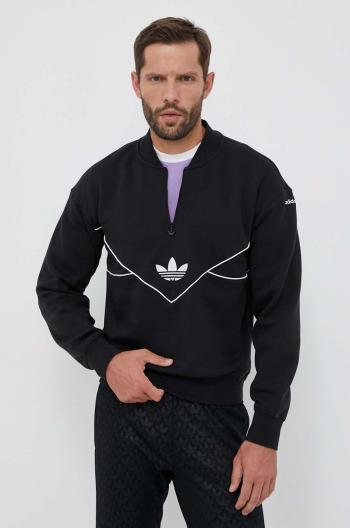 Mikina adidas Originals pánská, černá barva, s aplikací, HR5339