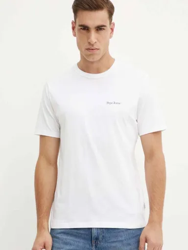 Pepe Jeans pánské bílé tričko Alfie PM509431800 M