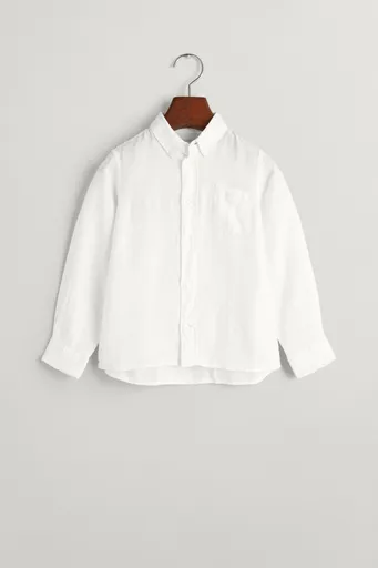 KOŠILE GANT REG. LINEN LS B.D. SHIRT WHITE