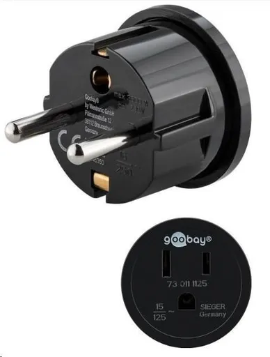 Goobay Cestovní adaptér USA/Japonsko pro spotřebiče a nabíječky s evropskou zástrčkou