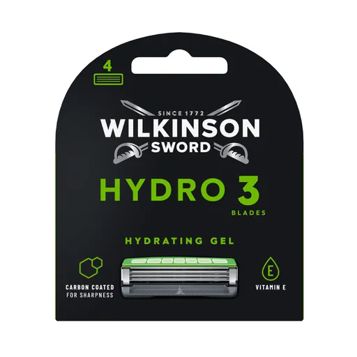 Wilkinson Hydro 3 Black Edition náhradní hlavice 4 ks
