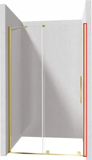 DEANTE Profil pro zapuštěné dveře, systém Prizma zlatá KTJ_Z00X