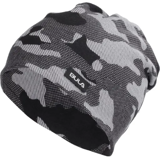 Bula CAMO PRINTED Pánská čepice, tmavě šedá, velikost UNI