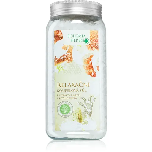 Bohemia Gifts & Cosmetics Bohemia Herbs Honey & Goat Milk koupelová sůl 900 ml