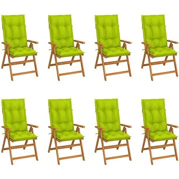 SHUMEE Křeslo zahradní s poduškami, teak 3072567 - 8ks v balení (3072567)