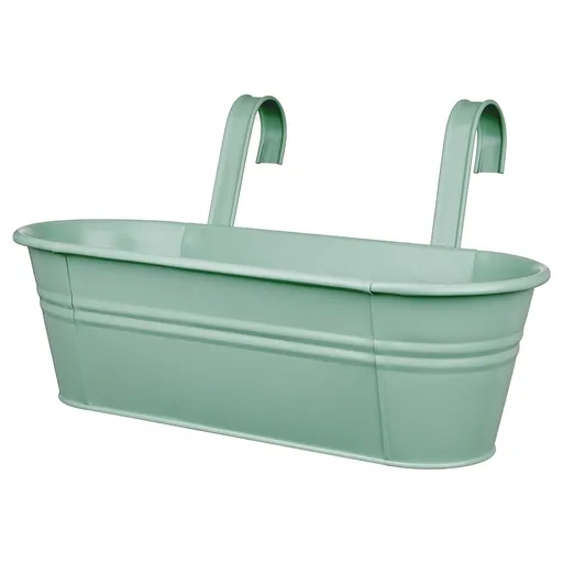 ZINC Truhlík k zavěšení 50 cm - sv. zelená