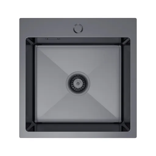 Ocelový dřez 46 x 45, grafit, Velazo VELAZ4645B