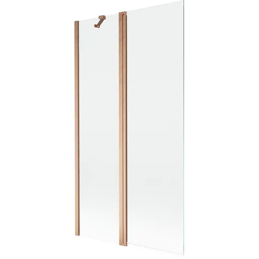 MEXEN MIST vanová zástěna 100x150 cm 6mm f+s, měď kartáčovaná, čirá 8A9-100-011-65-00