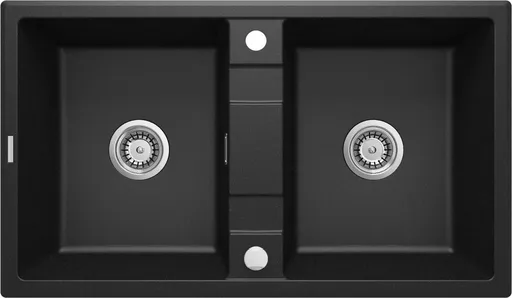 DEANTE Eridan grafit metalic Granitový dřez, 2 bowl ZQE_G203