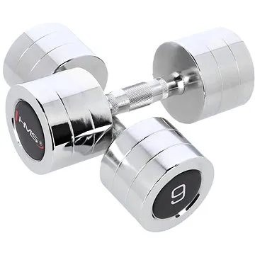 Chromované činky HMS CHD09 2 x 9 kg (17-66-188)