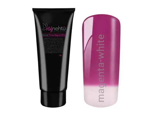 Ráj nehtů Akryl-gel v tubě - Thermo Magenta-White 30g